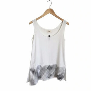 NRK by Anarkh white Tank Blouse 100% Organic Bamboo size Medium